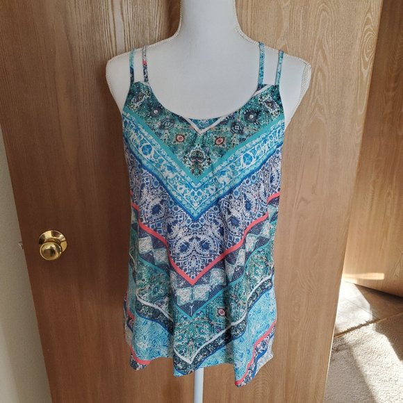 🍍Double Strap Patterned Cami - Picture 1 of 5